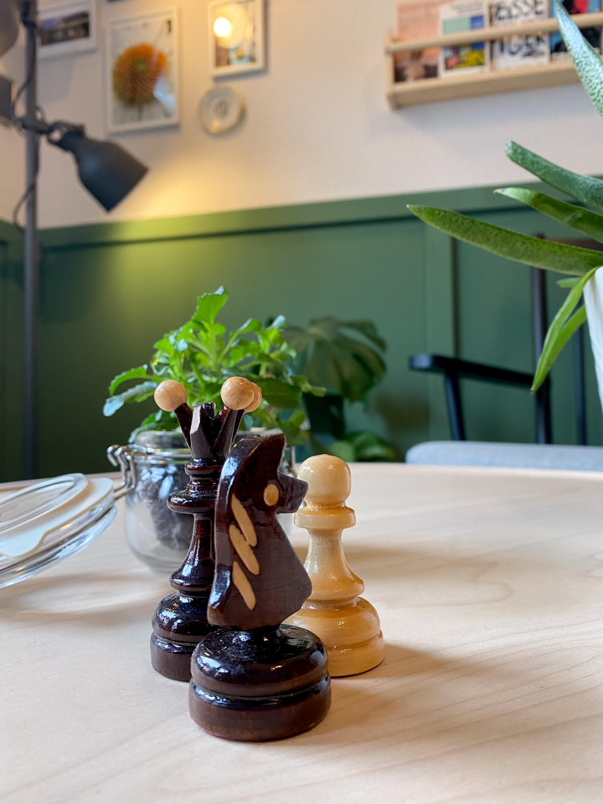 Schachfiguren Close-up