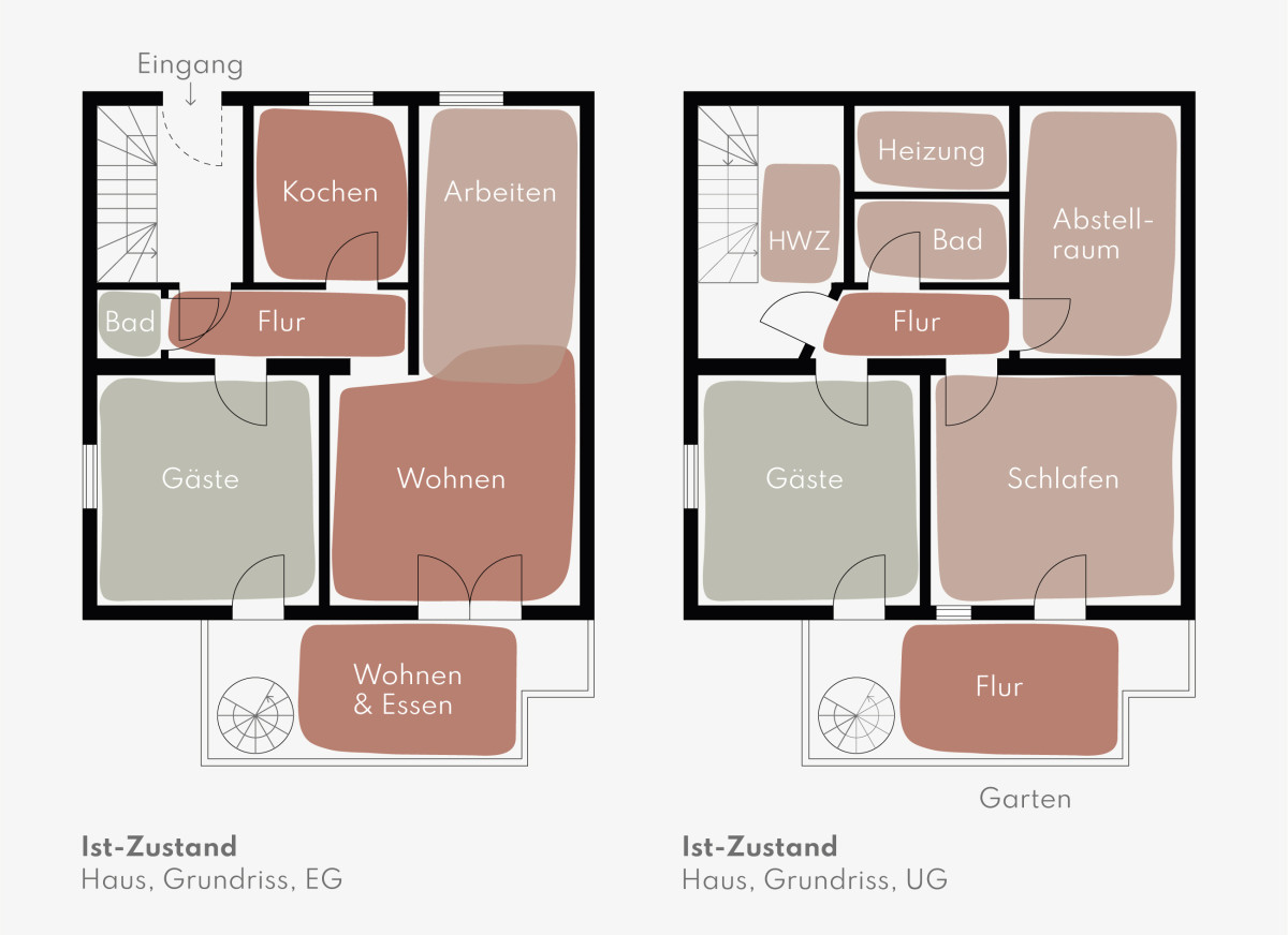 Grundriss vom Ist-Zusatund
